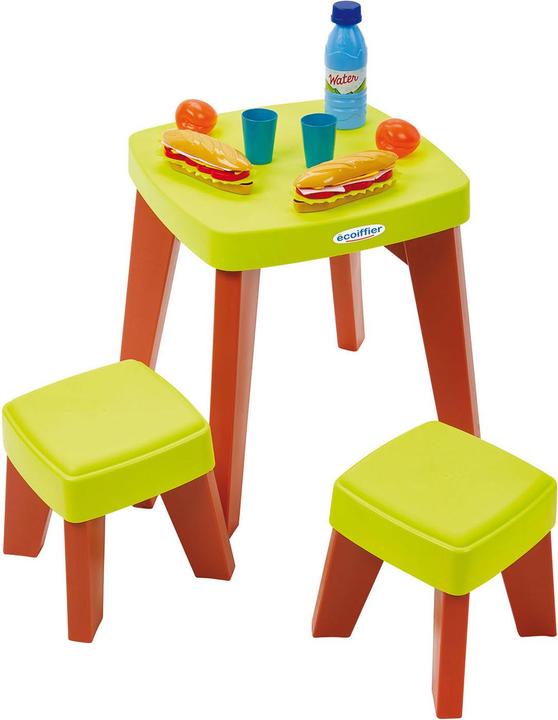 Ecoiffier Set da gioco per tavolo da picnic, 10 pezzi.