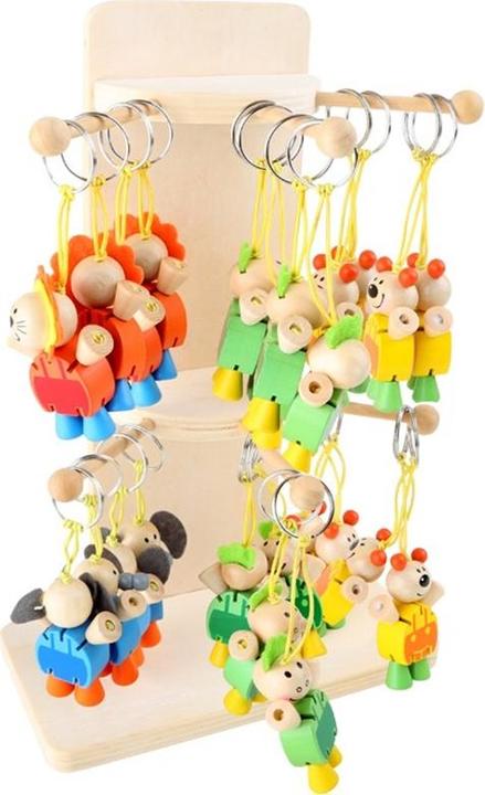 Actual product image small foot Keychain Display, 24 pcs.