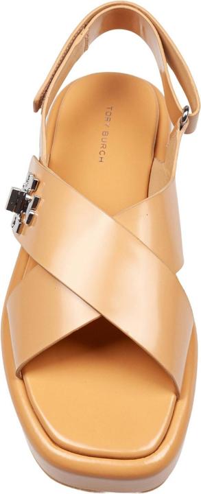 Produktbild Tory Burch t lock sandal with platform in leather color cantucci (37)
