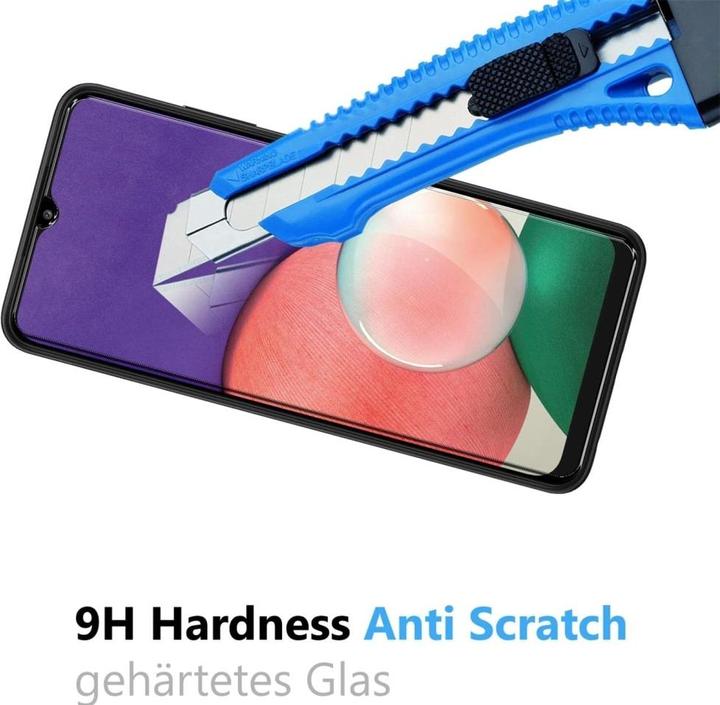 Actual product image Screenguard Samsung Galaxy A22 5G bulletproof glass protective film Case Friendly Design (1 Piece, Samsung Galaxy A22 5G)