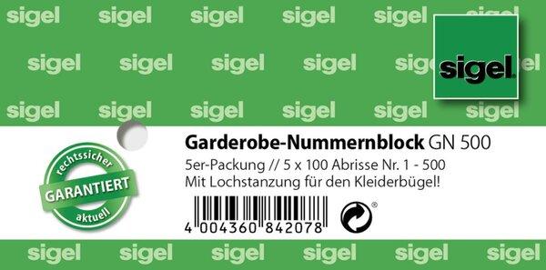 Produktbild Sigel Nummernblock (1000 x)