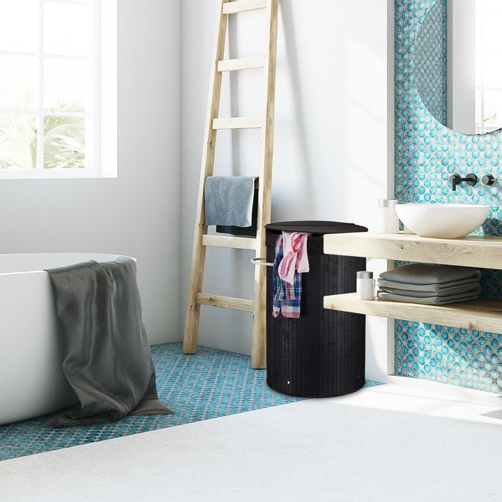 Actual product image Relaxdays Lidded Laundry Hamper (65 l)