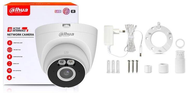 Image du produit Dahua NET CAMERA 2MP IR EYEBALL WIFI/T2A-PV 2.8MM (1920 x 1080 Pixels)