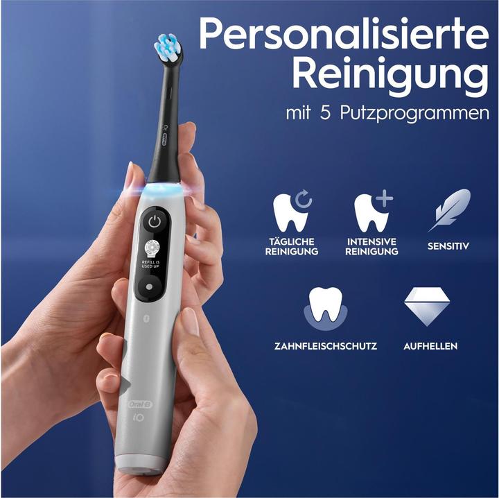 Image du produit Oral-B Elektrische Zahnbürste iO Series6 Grey Opal (Brosse à dents oscillo-rotative)