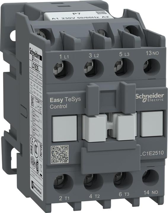 Actual product image Schneider Electric Easy TeSys contactor 3P 25A 1NO 230V AC 50/60Hz LC1E2510P7