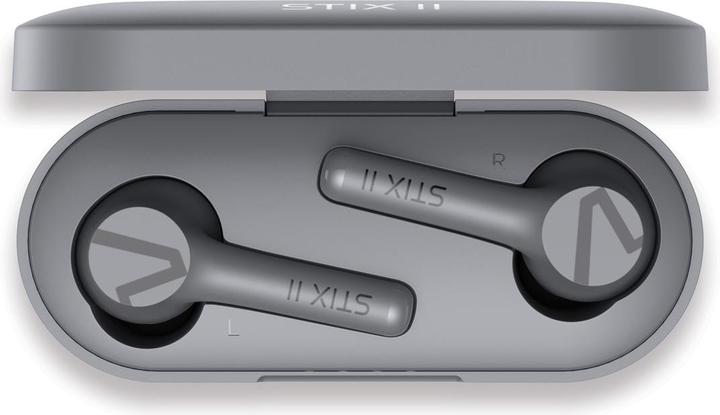 Actual product image veho STIX II True Wireless Earphones - Platinum Grey (ANC, 5 h, Wireless)