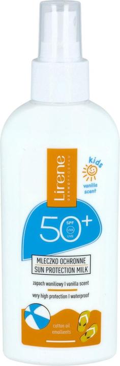 Actual product image Lirene Sun Kids Protective Milk For Children With Vanilla Scent Spf50 150Ml (Suntan lotion, SPF 50, 150 ml)