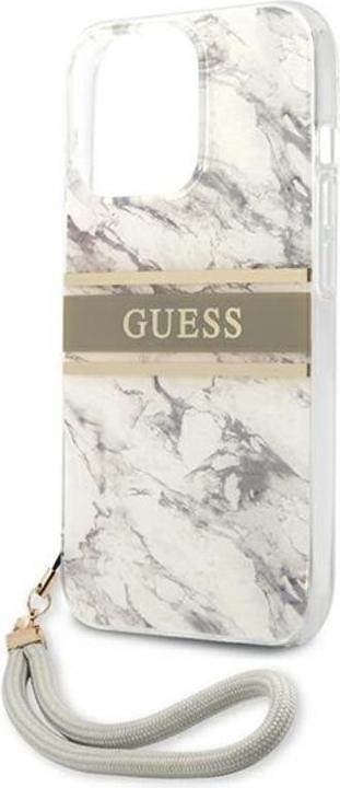 Image du produit Guess Couverture rigide Marble Stripe avec sangle (Apple iPhone 13 Pro Max)