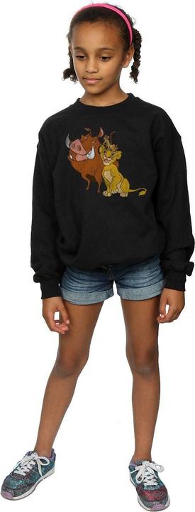 Produktbild Disney The Lion King Classic Simba Timon And Pumbaa Sweatshirt Mädchen (140, 146)