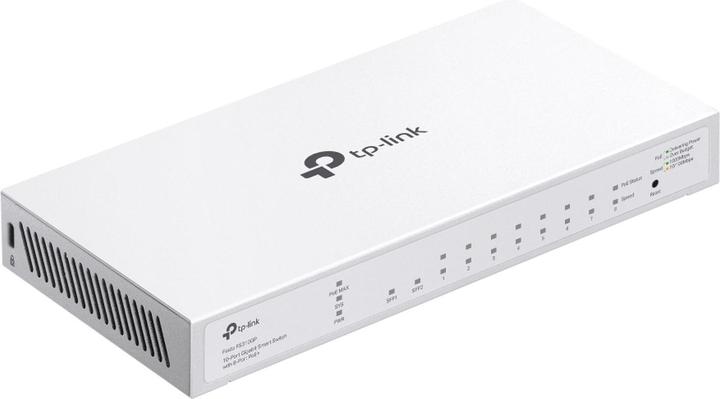 Produktbild TP-Link 10-Port Gigabit Smart Switch With 8-Port Poe Port:8 Gigabit (10 Ports)