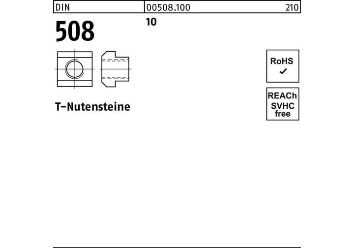 Image du produit Tasseau pour rainures en T DIN 508