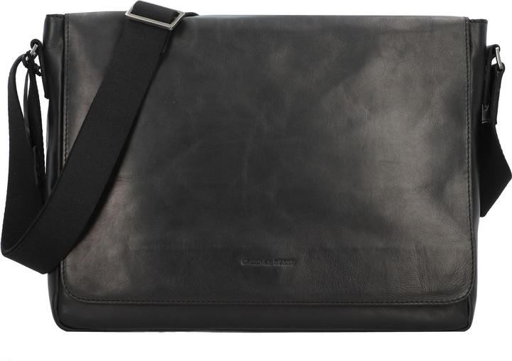 Greenburry Pure Black Messenger Leder 37 cm (9 l)