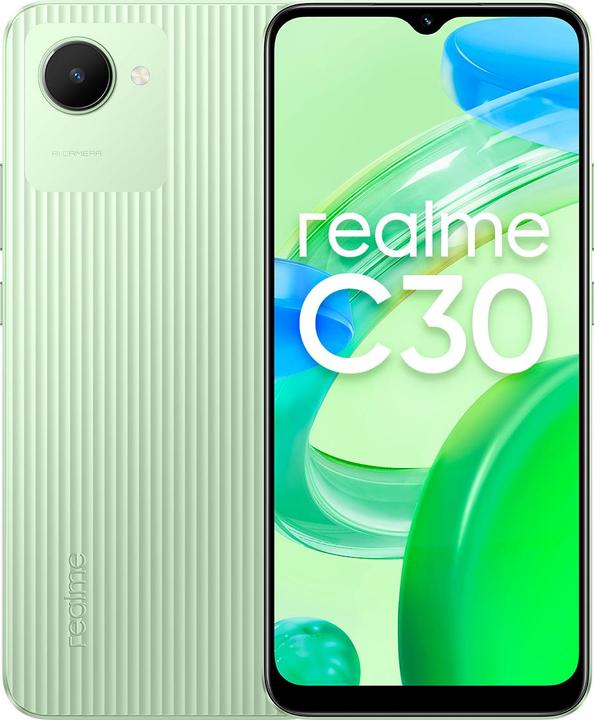 realme C30 bamboo green 3+32GB (32 GB, Bamboo green, 6.50", Dual SIM, 8 Mpx, 4G)