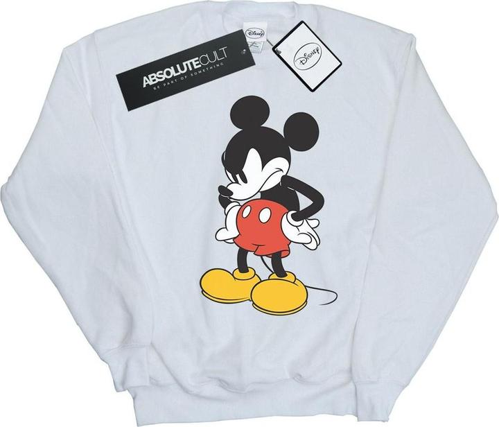 Actual product image Disney Girls Mickey Mouse Angry Look Down Sweatshirt (140, 146)