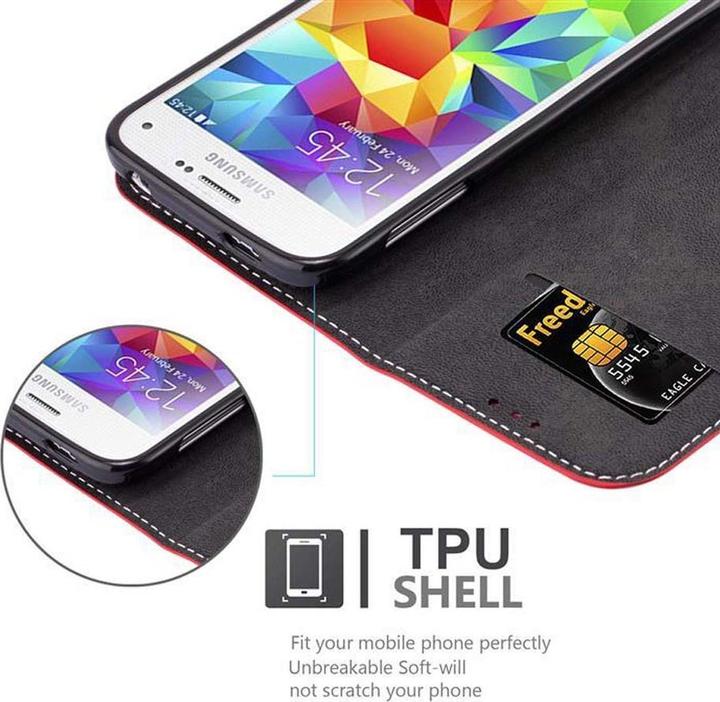 Actual product image Cadorabo Book X Wallet Cover (Samsung Galaxy S5, Samsung Galaxy S5 Neo)