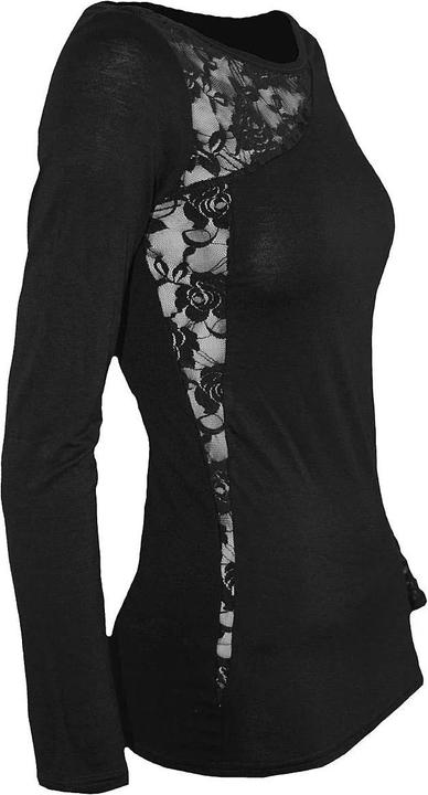Actual product image Spiral Womens/Ladies Lace Shoulder Long-Sleeved Top (XL)