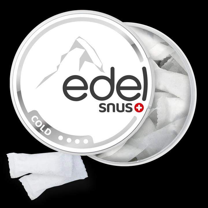 Actual product image Edelweiss Cold (All White Slim) (Nicotine Pouches, 20 mg)