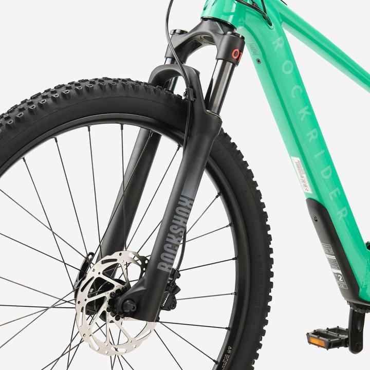 Actual product image Rockrider Kinderfahrrad E-Mountainbike 26 Zoll E-EXPL 900 grün (66.04 cm)