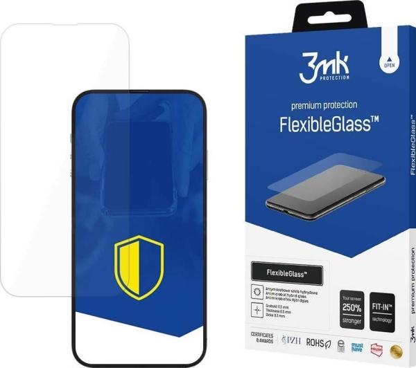 Actual product image 3MK Apple iPhone 14/14 Pro - FlexibleGlass? (1 Piece, Apple iPhone 14, Apple iPhone 14 Pro)