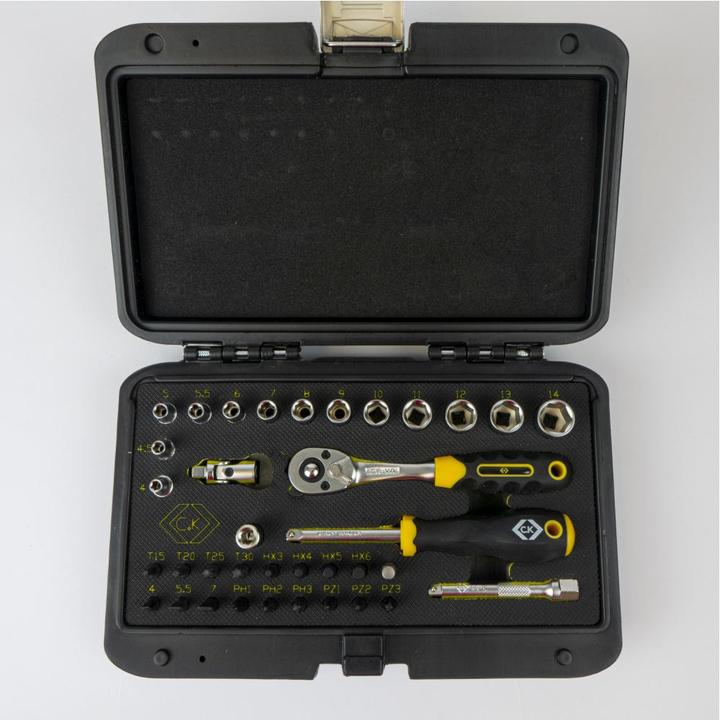 Produktbild C.K Magma Steckschlüssel und Bitsatz, 1/4", 36 teilig