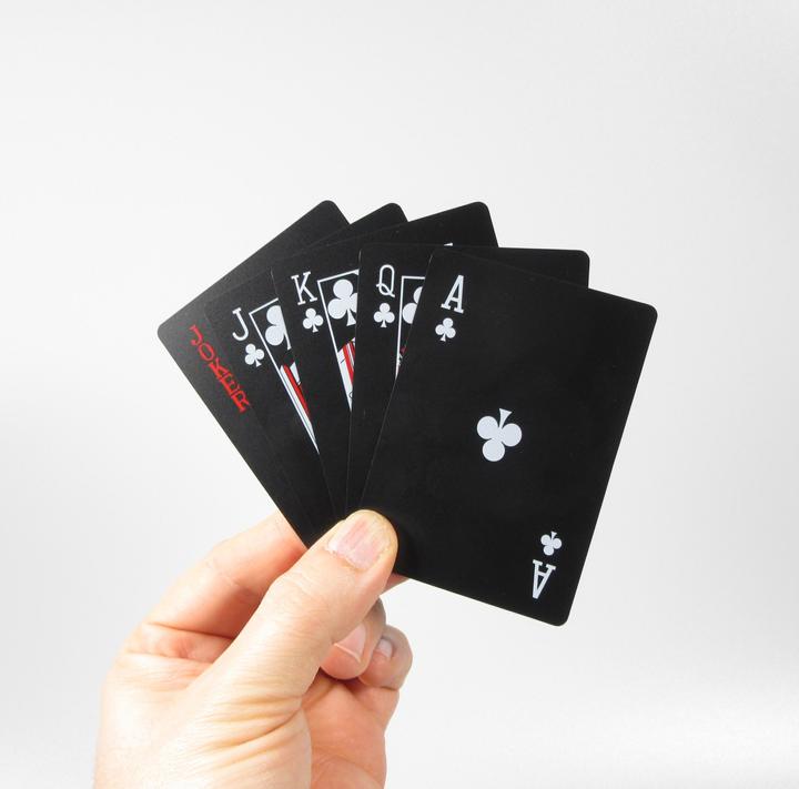 Actual product image PhoneLook Jeu de cartes poker Black Diamond Cartes étanches et résistantes en PVC Mat