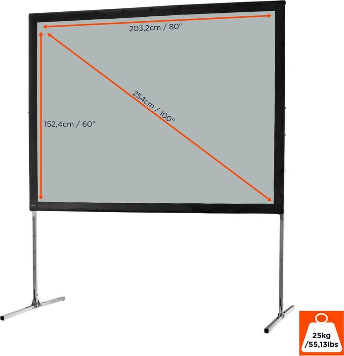 Image du produit Celexon Mobile Expert Folding Frame Screen - Écran de projection (99.61", 4:3)