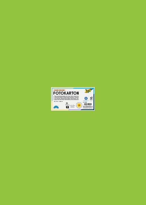 Actual product image Folia Photo cardboard, (W)500 x (H)700 mm, 300 g/sqm, maigrn (300 g/m², 1 x)