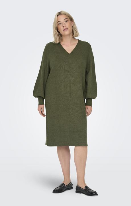 Produktbild Only Normal geschnitten V-Ausschnitt Curve Midikleid Kleid (M)