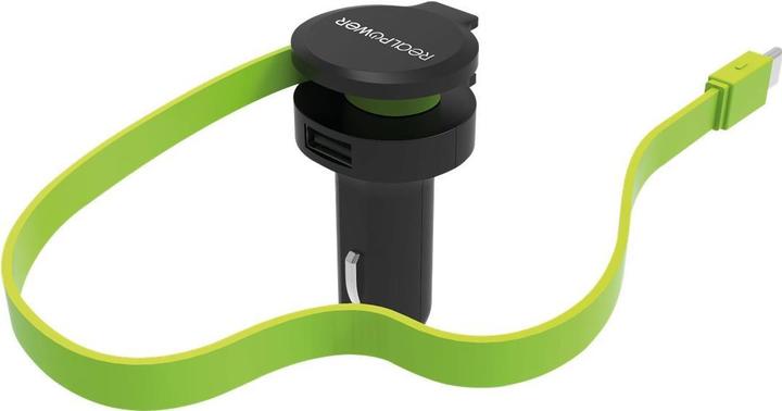 Image du produit RealPower Car Charger C intégré Câble USB-C+ 1x USB