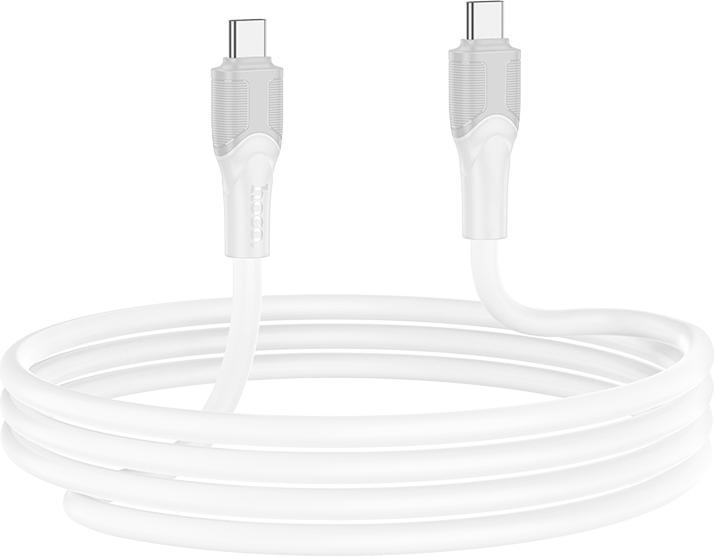 Image du produit Hoco X106 Big bull 240W charging data cable Typ-C auf Typ-C, weiss, 3 Meter (USB 2.0)