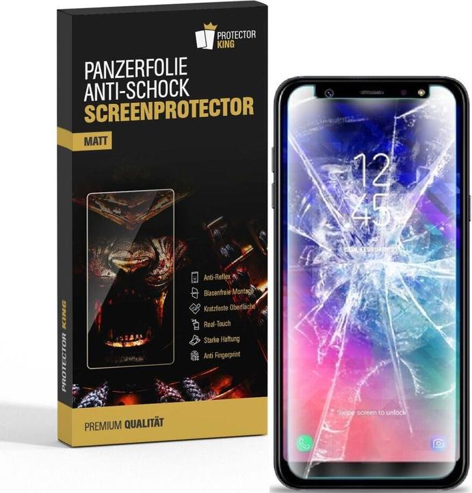 Produktbild Protectorking 6x Panzerfolie Anti-Shock matt entspiegelt (6 Stück, Samsung Galaxy A6)