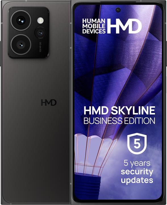 Actual product image Nokia HMD Skyline Business Edition (128 GB, Twisted Black, 6.54", SIM + eSIM, 108 Mpx, 5G)