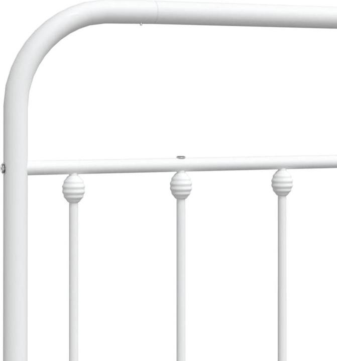 Produktbild VidaXL Kopfteil Metall Weiss 100 cm, Farbe: Weiss, Material (105 x 3 x 100 cm)