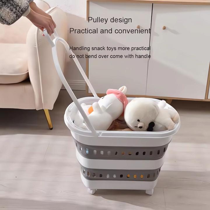 Produktbild König Design Wäschekorb Faltbar Wäschesammler Wäschebox Wäschetonne Aufbewahrungskorb 38 L (38 l)