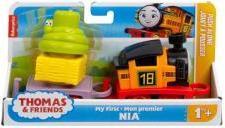 Actual product image Fisher-Price Thomas & Friends Toddler Toy My First Nia Push-Along Train with Stacking Cargo for Kids Ages 18+ Mon