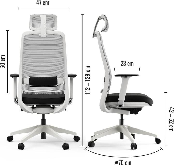 Produktbild Yaasa Chair Expert - weiss