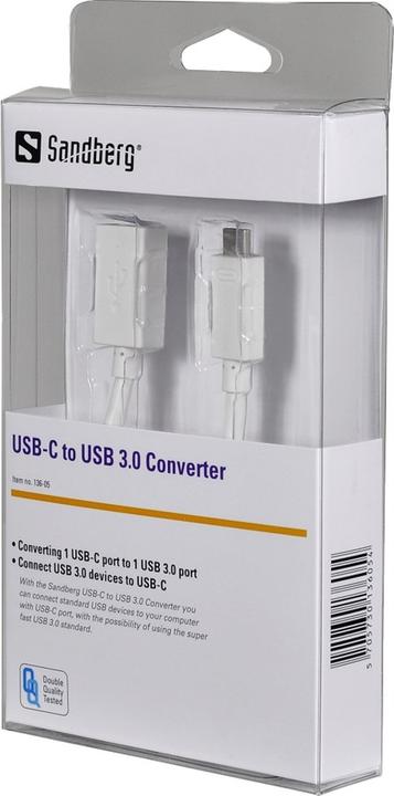 Actual product image Sandberg USB Type-C to (0.10 m, USB 3.2 Gen 1)