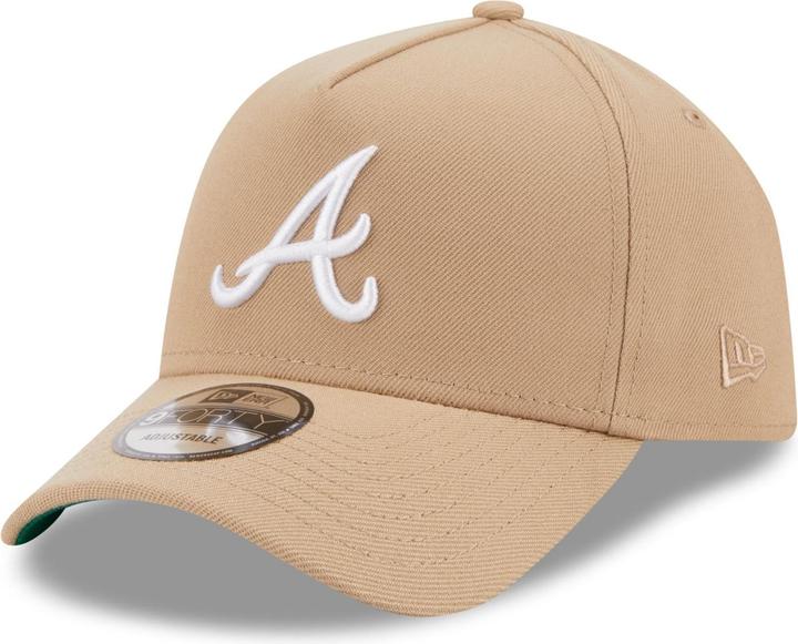 New Era 9Forty A-Frame Cap - Atlanta Braves camel (One Size)