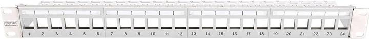 Nutritional values and ingredients Digitus Modular Patch Panel shielded 24-port Blank 1U Rack Mount color grey transp. labeling field
