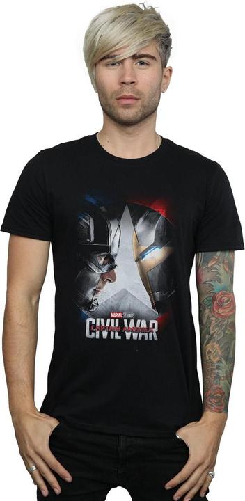 Produktbild Marvel Captain America Civil War Poster TShirt (XXL)