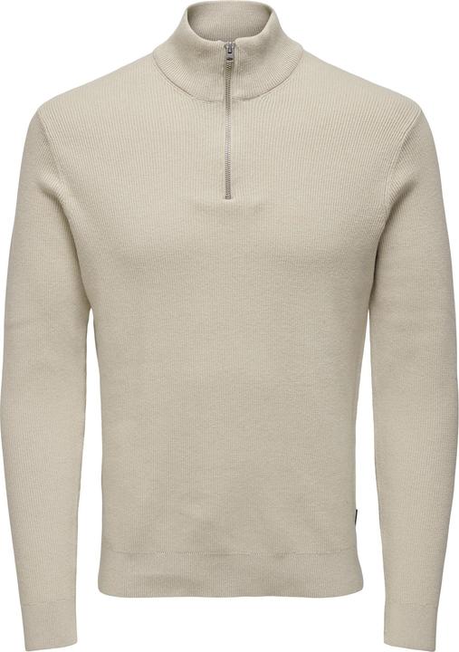 Only & Sons Onsphil Reg 12 Struc Half Zip Knit Noos (XS)
