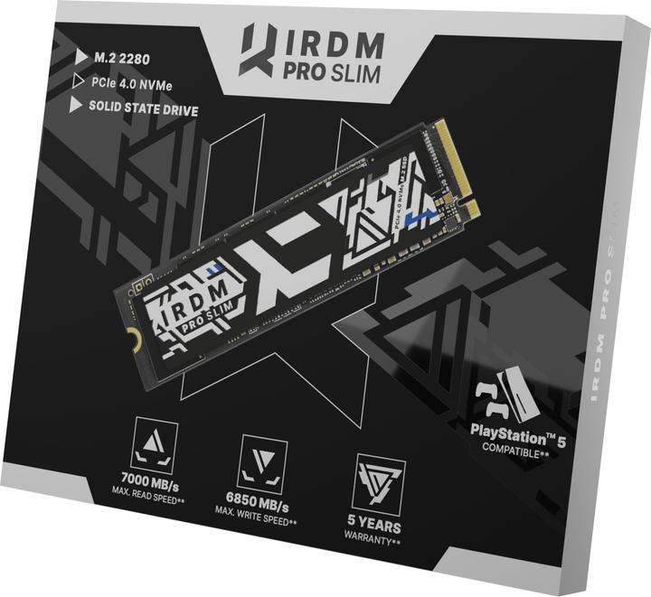Image du produit Goodram IRP-SSDPR-P44S-1K0-80 Internal Solid State Drive M.2 1 TB PCI Express 4.0 3D TLC NAND NVMe (1000 Go, M.2 2280)