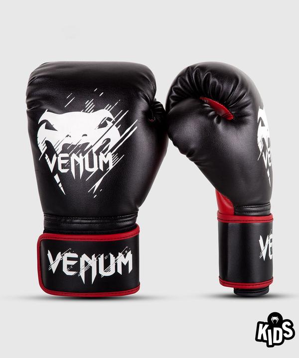 Produktbild Venum Contender Kids Boxing Gloves - Black-Red (4 OZ, One Size)