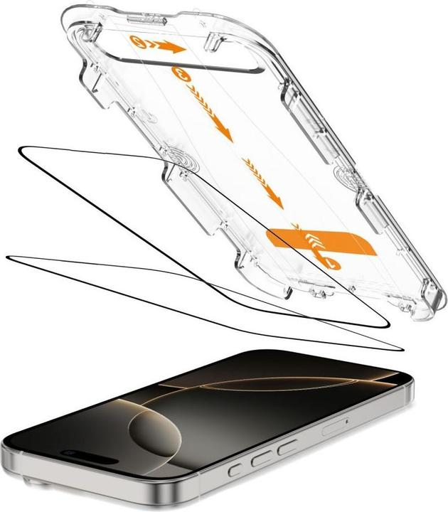 Produktbild Tech-Protect Quick Set+ 2er-Pack Panzerglas für iPhone 16 Pro (1 Stück, Apple iPhone 16 Pro)