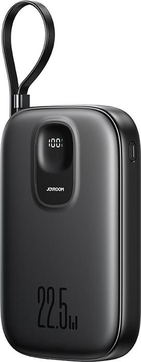 Image du produit Joyroom JR-PBF18 22.5W 10000mAh Powerbank with Built-in Lightning Cable + USB-C Cable 0.25 cm - Blac (10000 mAh, 22.50 W)