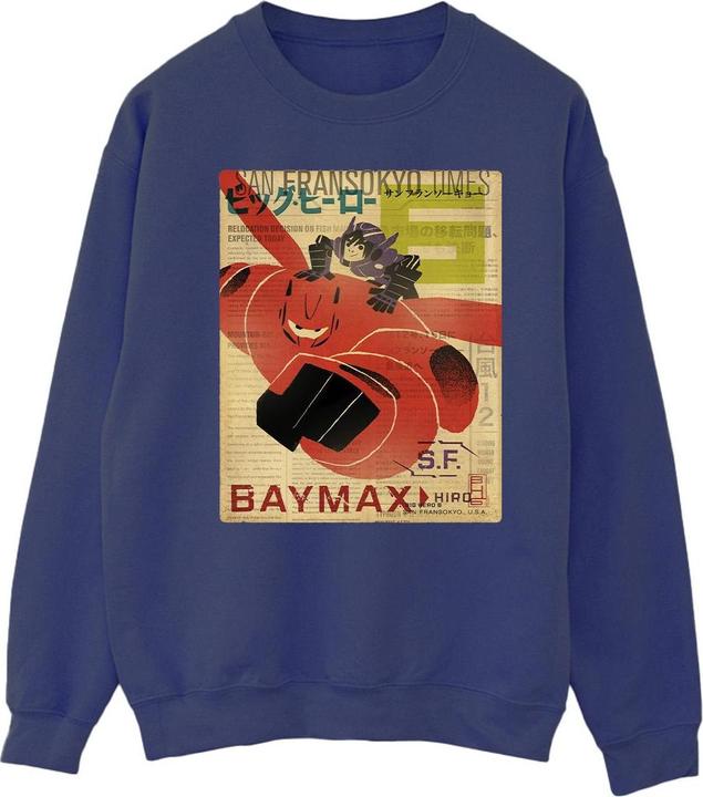 Produktbild Disney Big Hero 6 Baymax Flying Baymax Newspaper Sweatshirt (S)