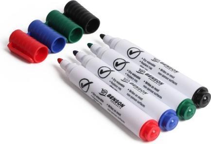 Actual product image Benson Whiteboard marker 4 pieces colour (4 Piece)