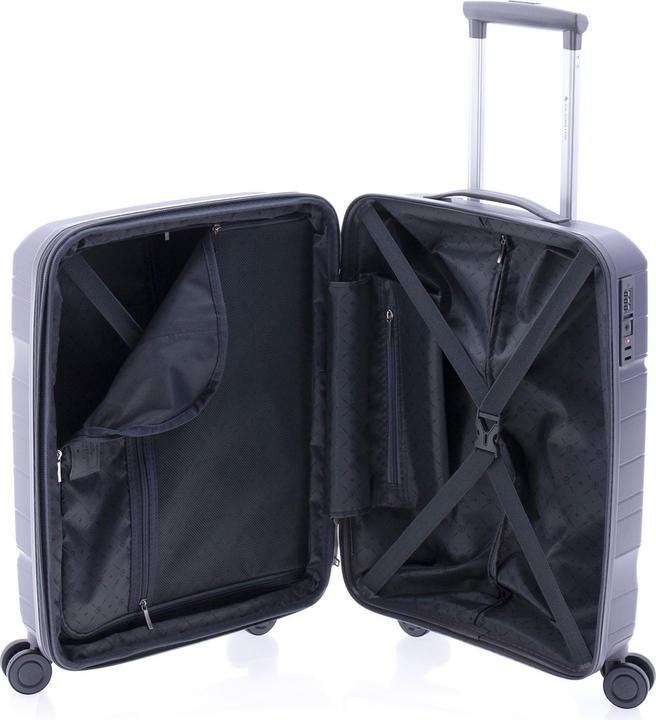 Actual product image Wüsthof 3800 4-wheel cabin trolley 55 cm with stretch fold (36 l, Hand luggage (up to 50 litres))