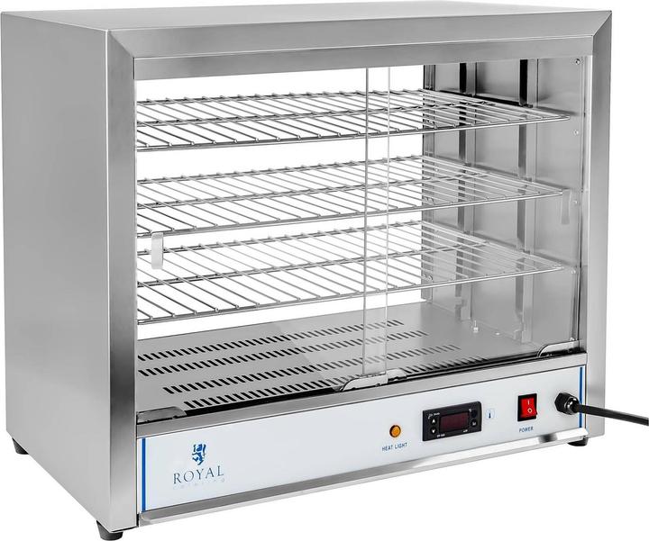 Produktbild Royal Catering Aufsatzvitrine Heisse Theke Warmhaltevitrine Warmhaltetheke Heisstheke 64 cm 1000W