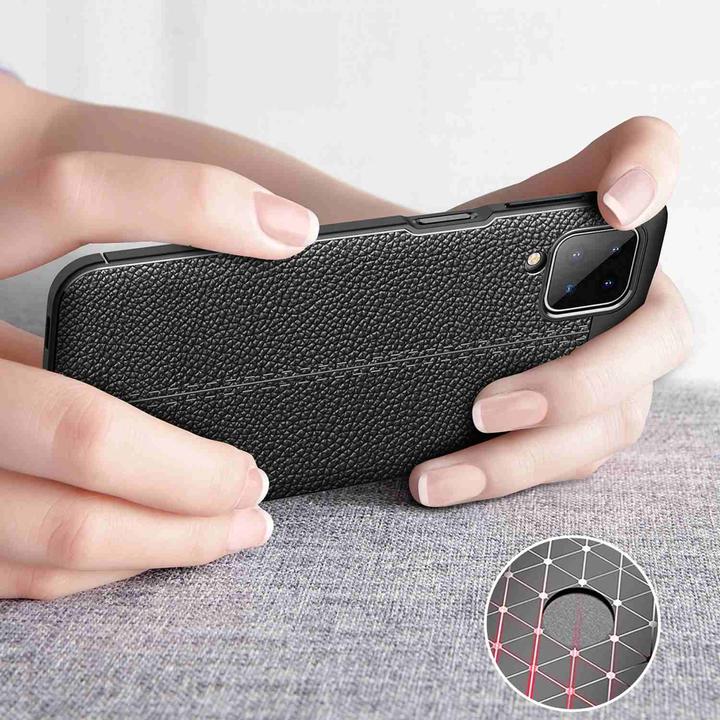 Image du produit Cadorabo TPU Cover similicuir structure (Samsung Galaxy A12, Samsung Galaxy M12)
